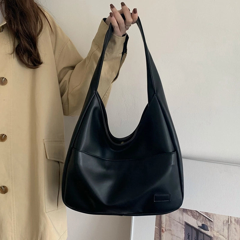 Women's Large All Seasons Pu Leather Basic Tote Bag