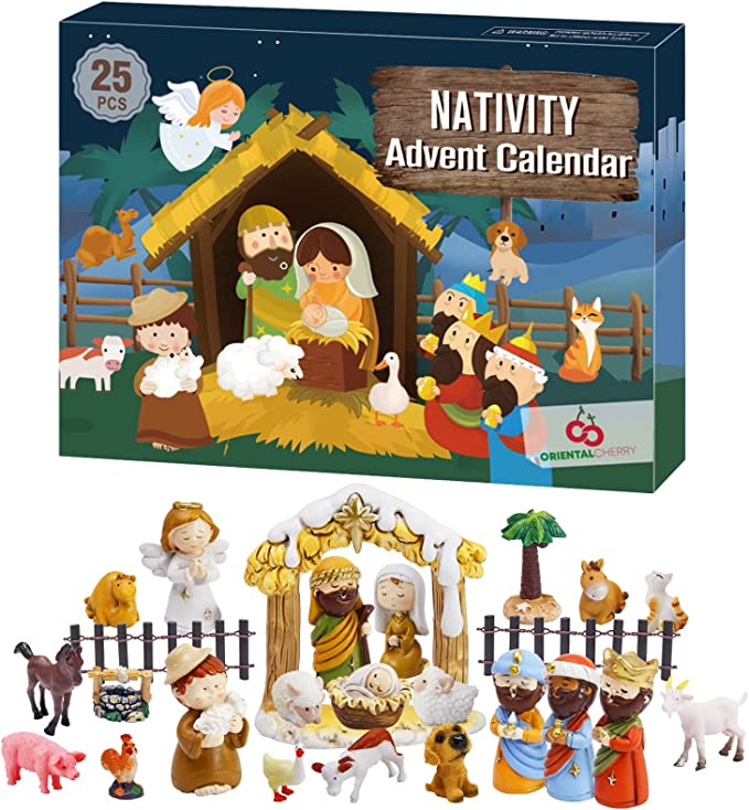 Nativity Advent Calendar - 24 Days of Christmas Nativity Scene Set