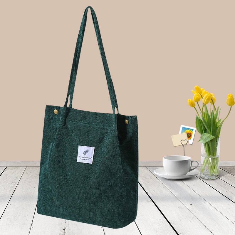 Women's Large All Seasons Polyester Preppy Style Canvas Bag