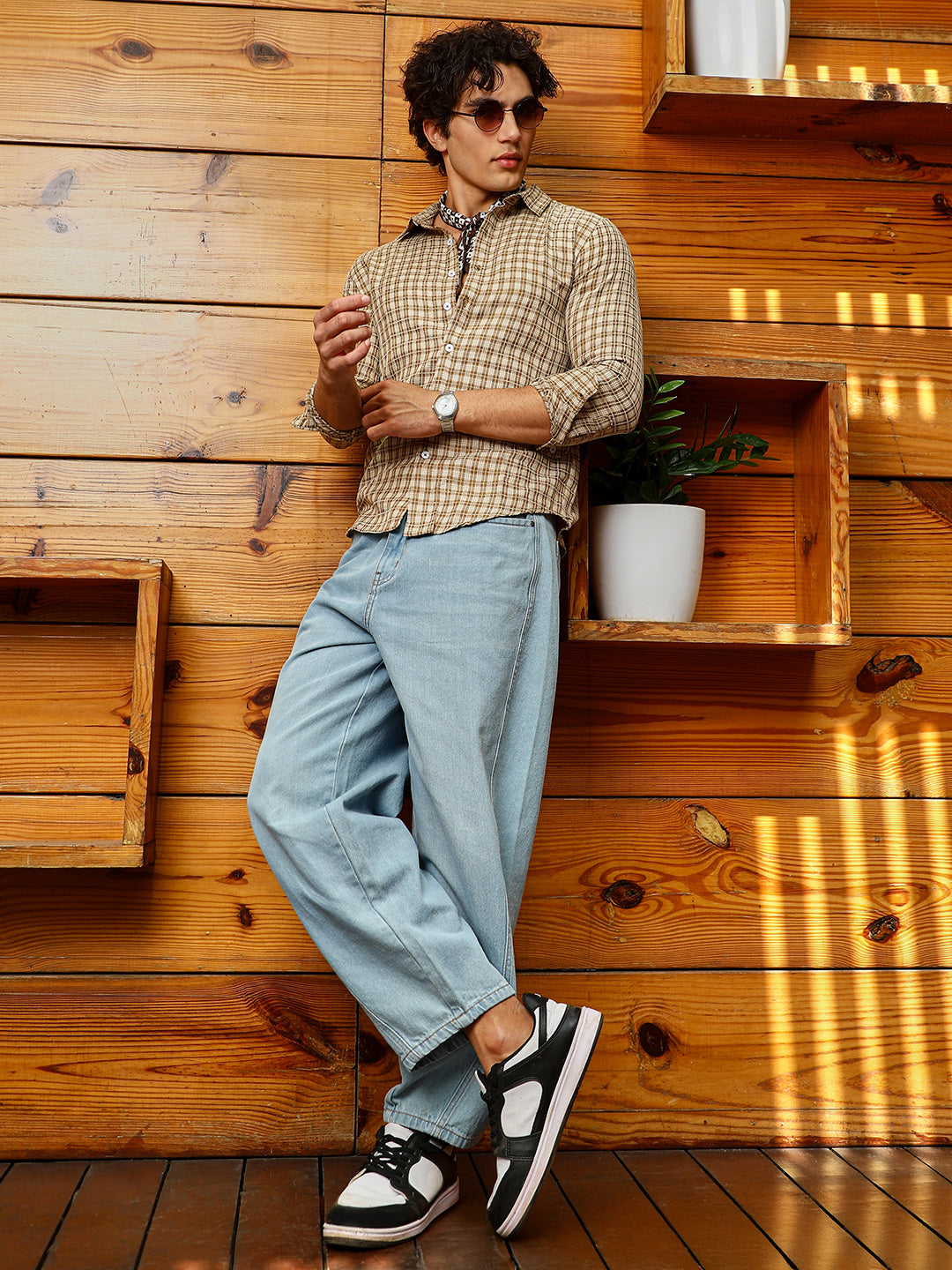 Micro-Plaid Shirt