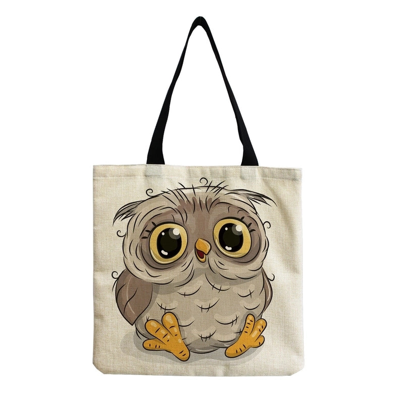 Women's Casual Cartoon Shopping Bags
