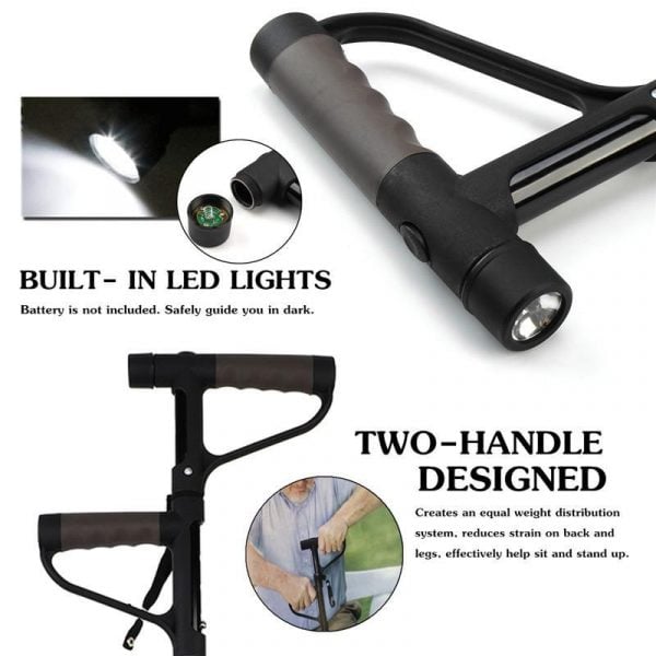 47% OFF HOT SALE -Aluminum alloy with LED light non-slip foldable walking stick