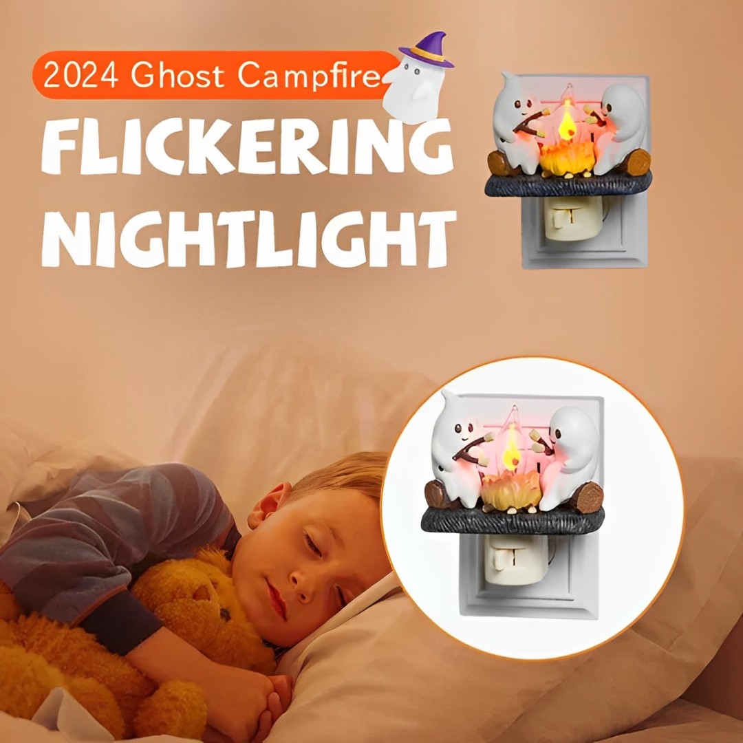 🔥Last Day 75% OFF👻2024 Ghost Bonfire Flashing Night Light✨