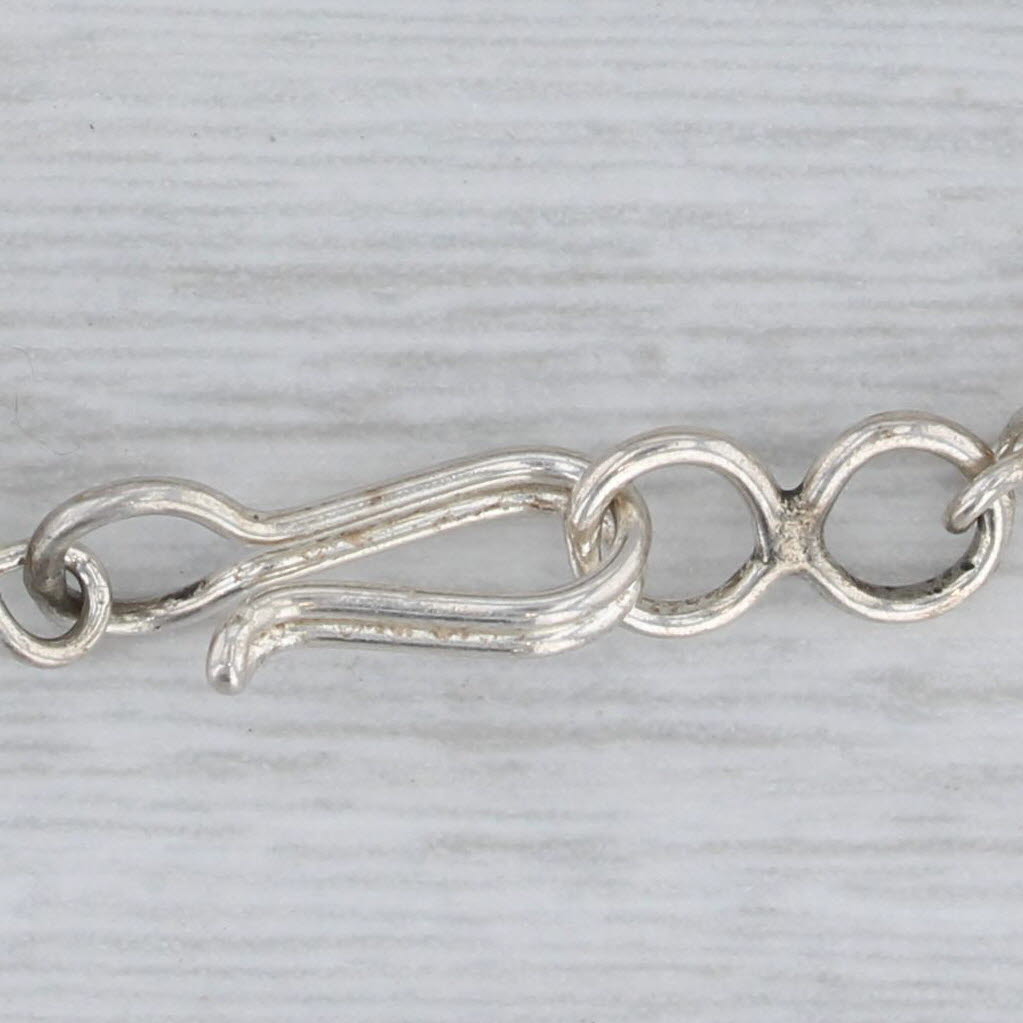 Vintage Native American Liquid Silver Necklace Sterling Silver 28.5