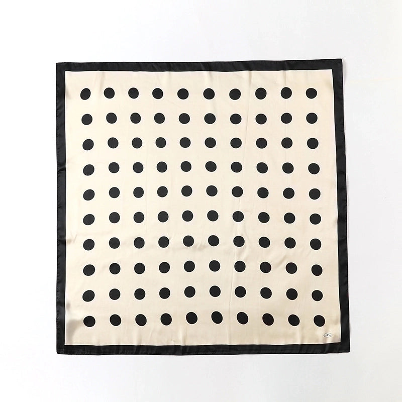 Women's Sweet Lattice Satin Silk Scarves