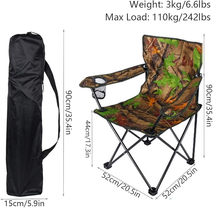 Folding Camping Chair with Armrest. Camping Chair