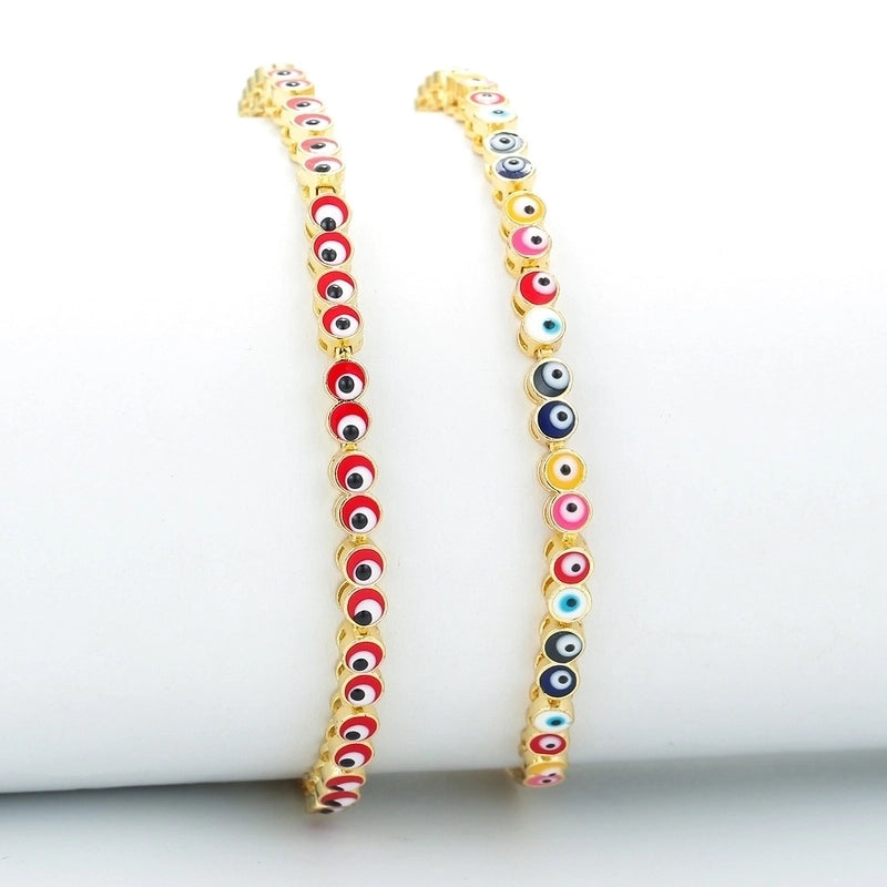 Copper Geometric Zircon Copper Bracelets