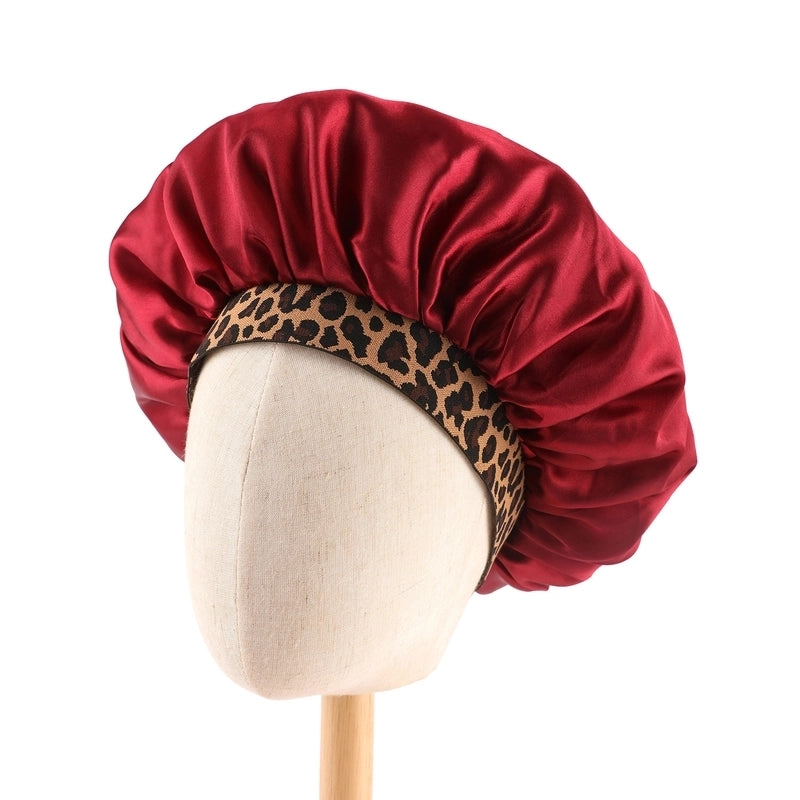 Women's Basic Minimalist Leopard Printing Eaveless Beanie Hat