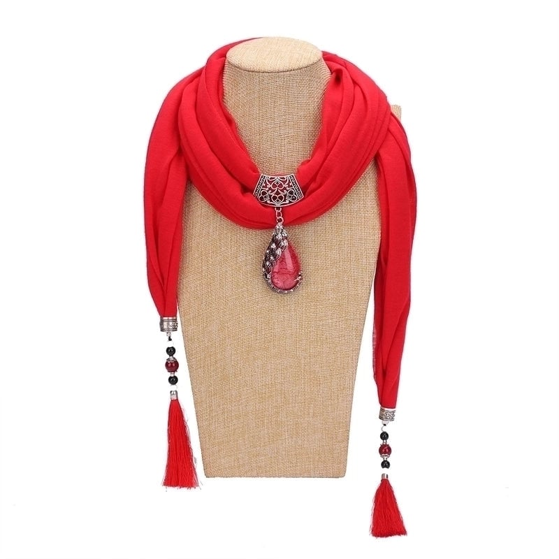Women's Elegant Solid Color Cotton Tassel Scarf