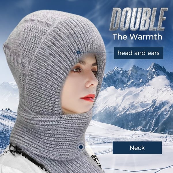 Integrated ear protection hood scarf