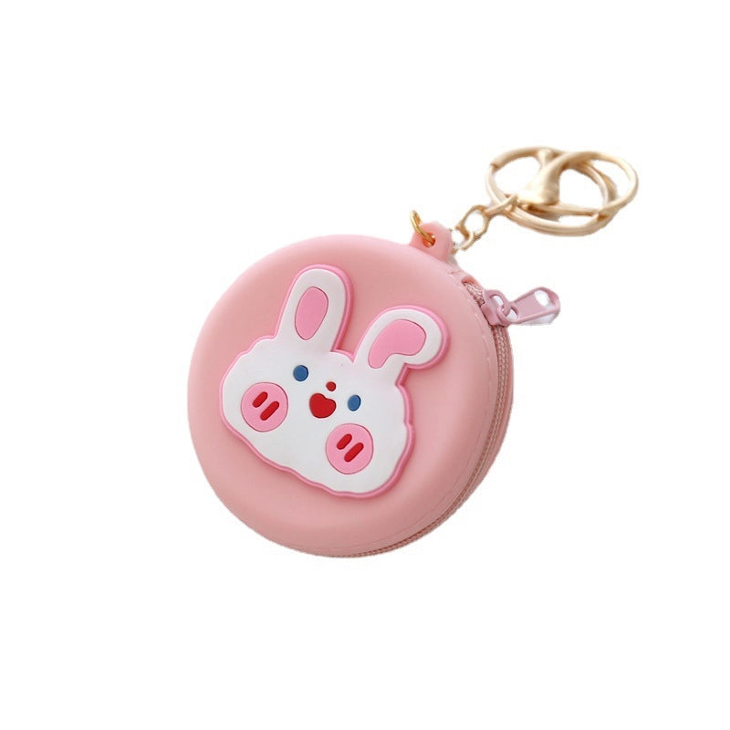 Unisex Animal Silica Gel Zipper Coin Purses