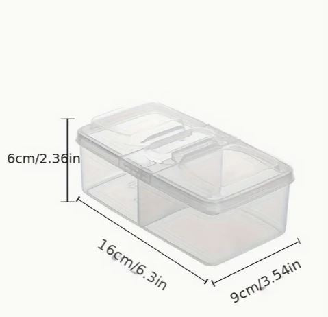 1pc Spice Seasoning Storage Box Multi-Grid Large Storage Case. Kitchen Accessories