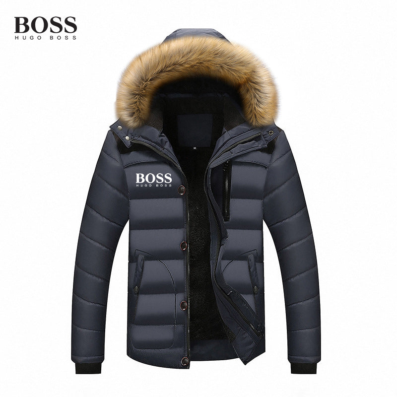 BOSS Fur Collar Padded Jacket