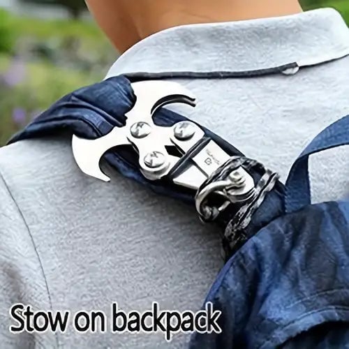 MULTIFUNCTIONAL OUTDOOR STAINLESS STEEL SURVIVAL FOLDING GRAPPLING HOOK