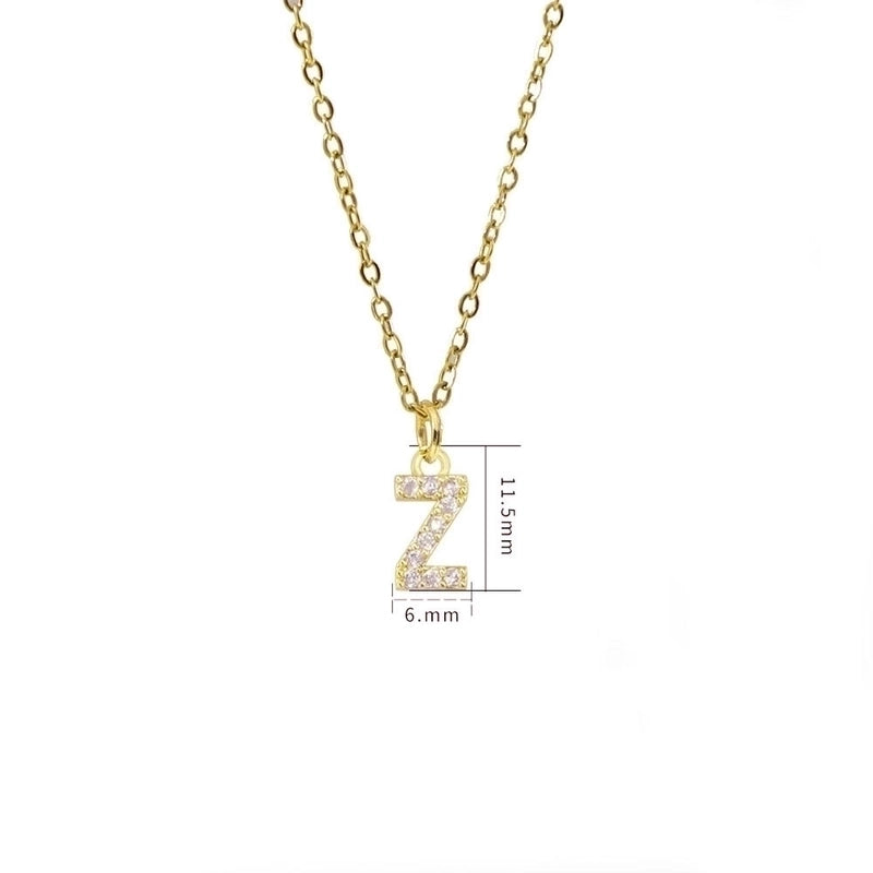 Titanium Steel Copper Streetwear Plating Inlay Letter Zircon Pendant Necklace