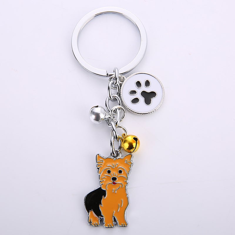 Personalized Dog Pattern Keychain