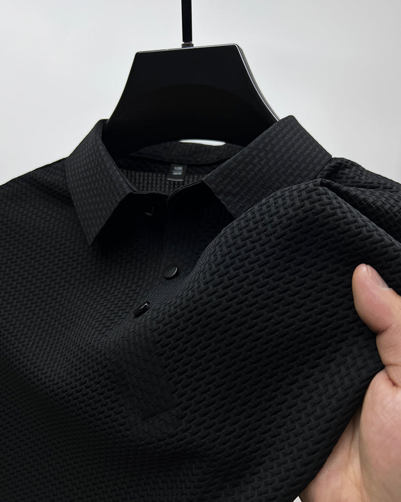 Men's ice silk breathable slim business short-sleeved【Buy 2 free shipping】
