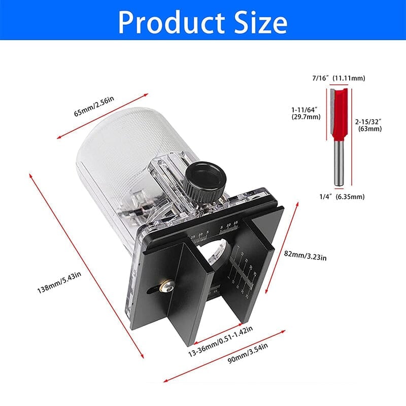 Wood Router Slotting Locator