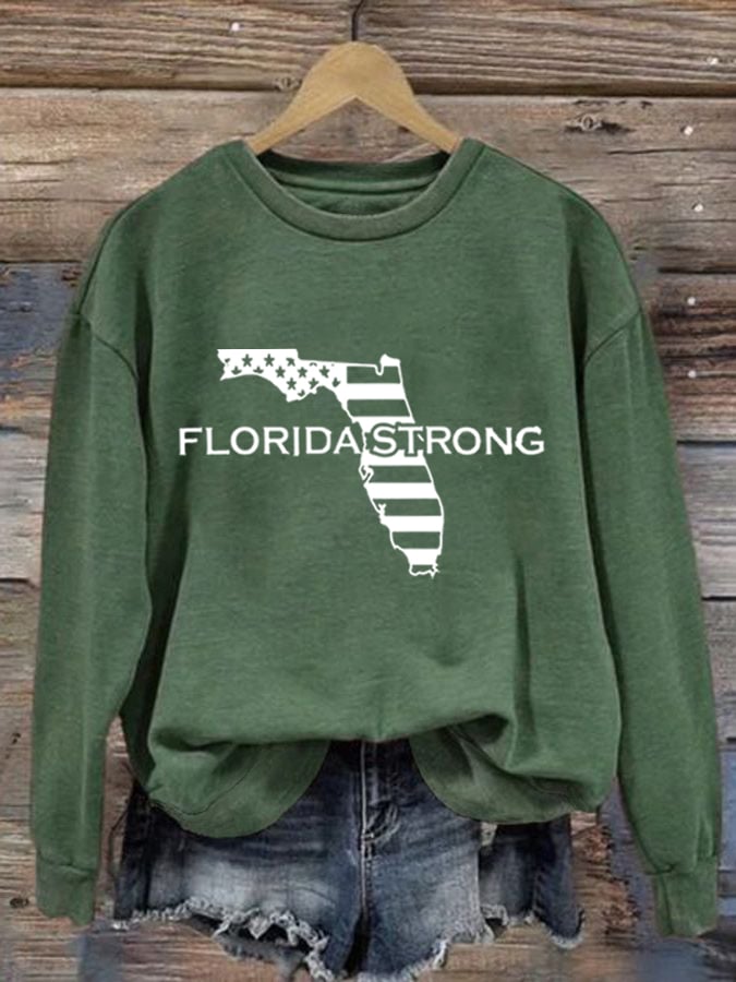 Women's Florida Strong Print Sweatshirt