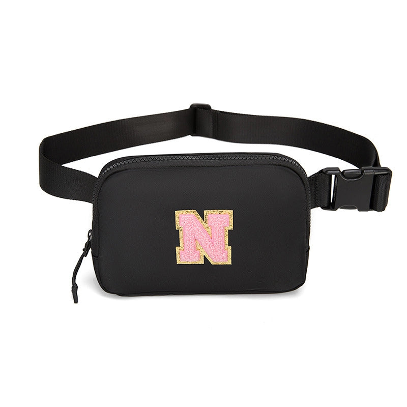 Women's Streetwear Letter Nylon Waist Bags