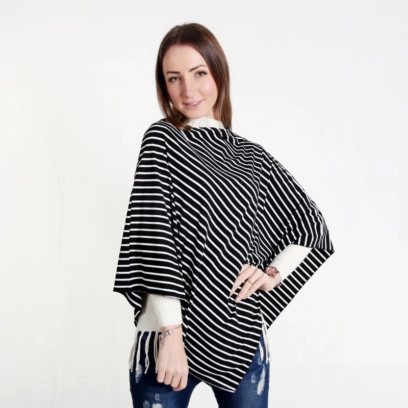 Shame Stripe Lactation Shawl Scarf Baby Cover Car Towel Nursing Scarf Anti-Light