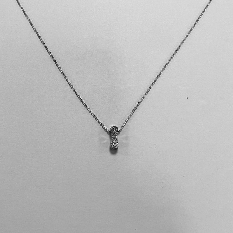 Minimalist Letter Copper Zircon Necklace In Bulk