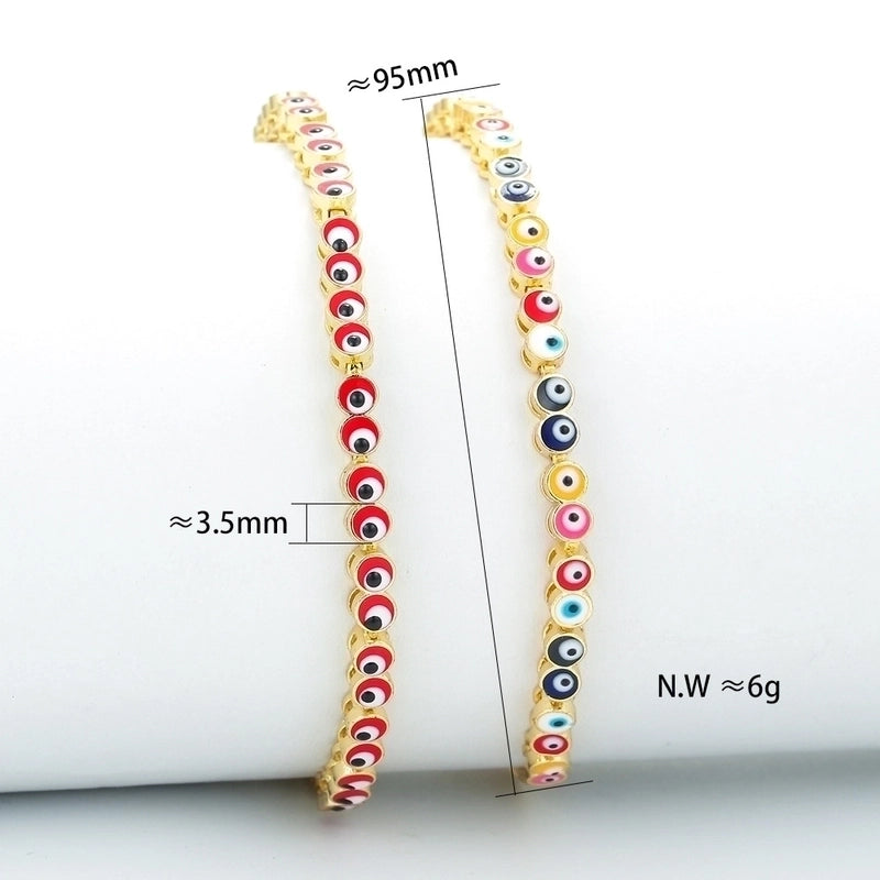 Copper Geometric Zircon Copper Bracelets