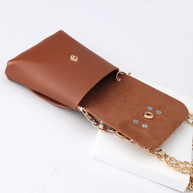 Women'S Pu Leather Iron Solid Color Classical