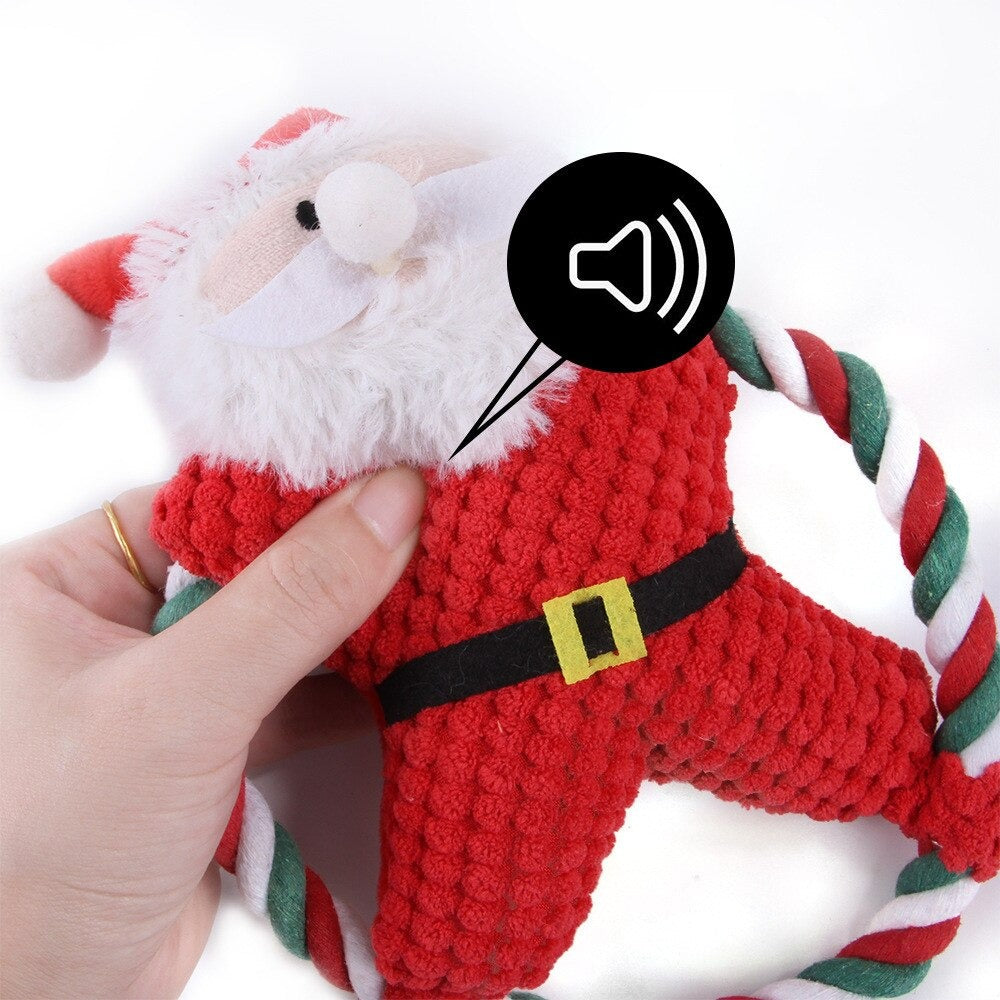 Christmas Fleece Toy Sound Dog