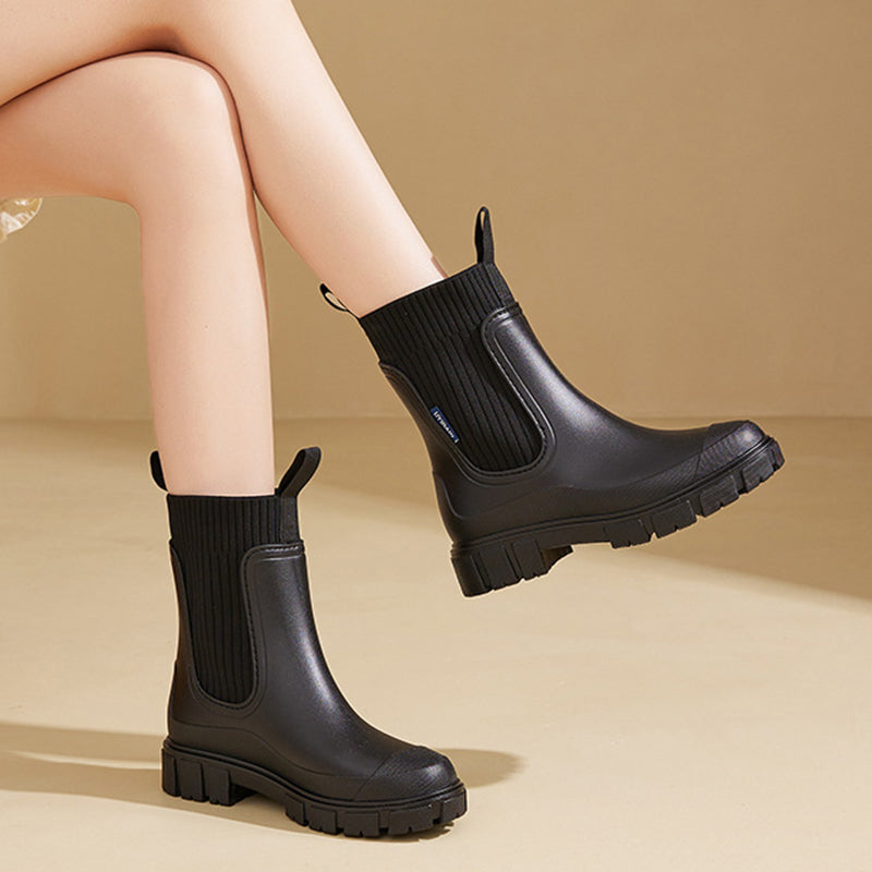 ✨Waterproof Non-Slip Thick Sole Mid-Calf Boots
