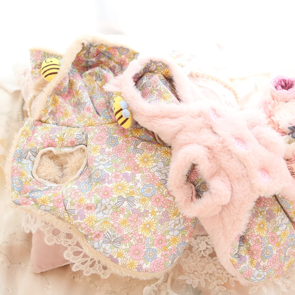 Fleece Rabbit Design Dog Cat Coat