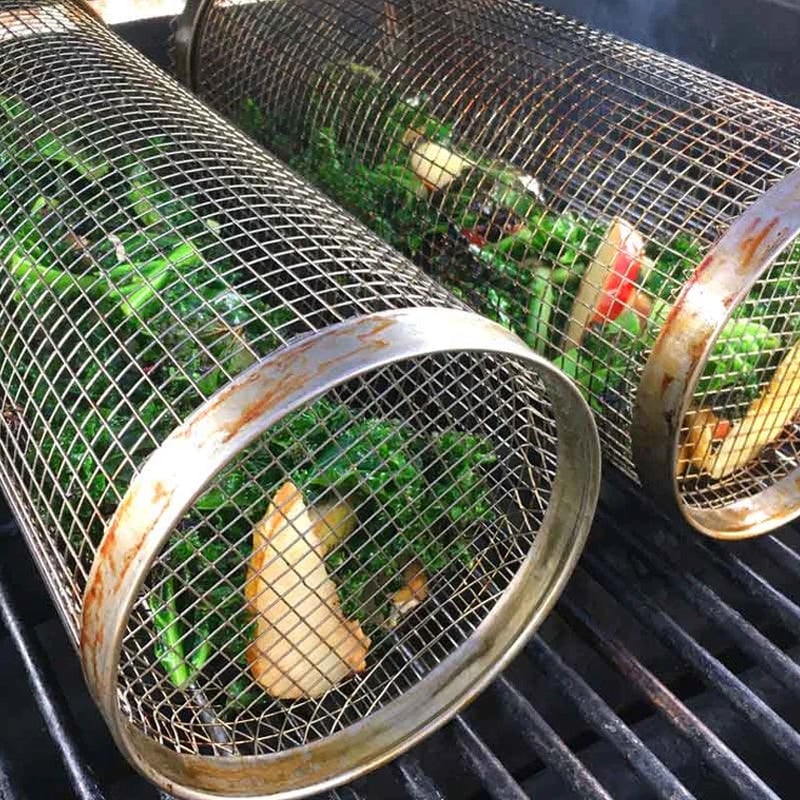 🔥  Promotion 49% OFF-Rolling Grilling Basket