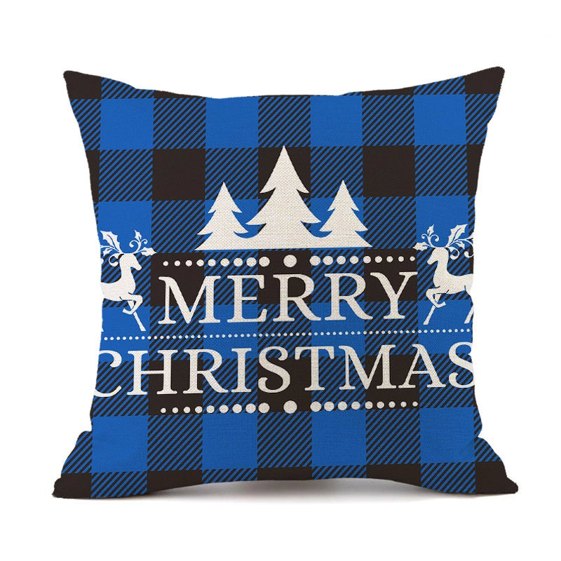 Christmas Casual Classical Vacation Snowflake Linen Pillow Cases Couch & Sofa Decor