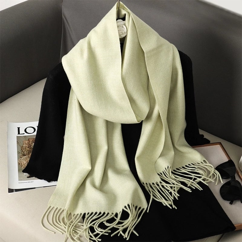 Women's Elegant Solid Color Imitation Cashmere Scarf