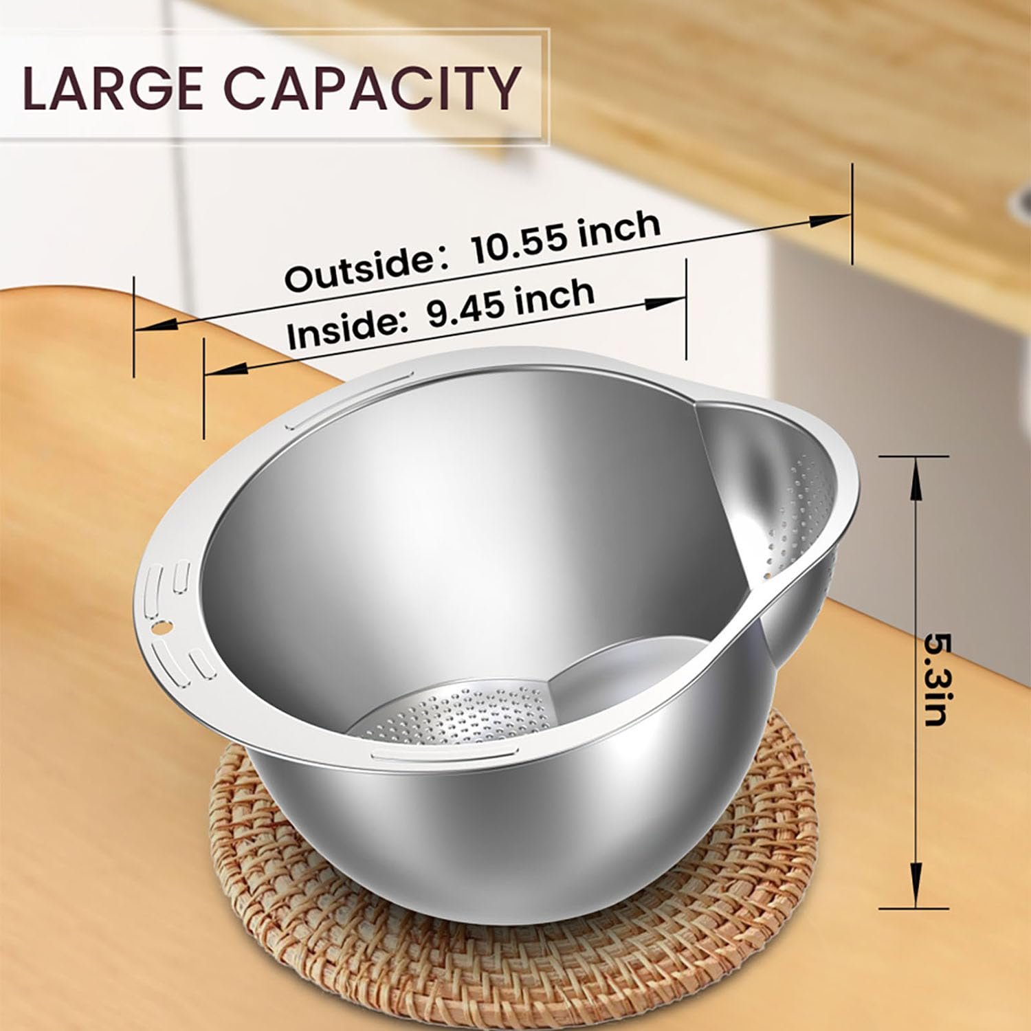 Multi-Functional Stainless Steel Colander