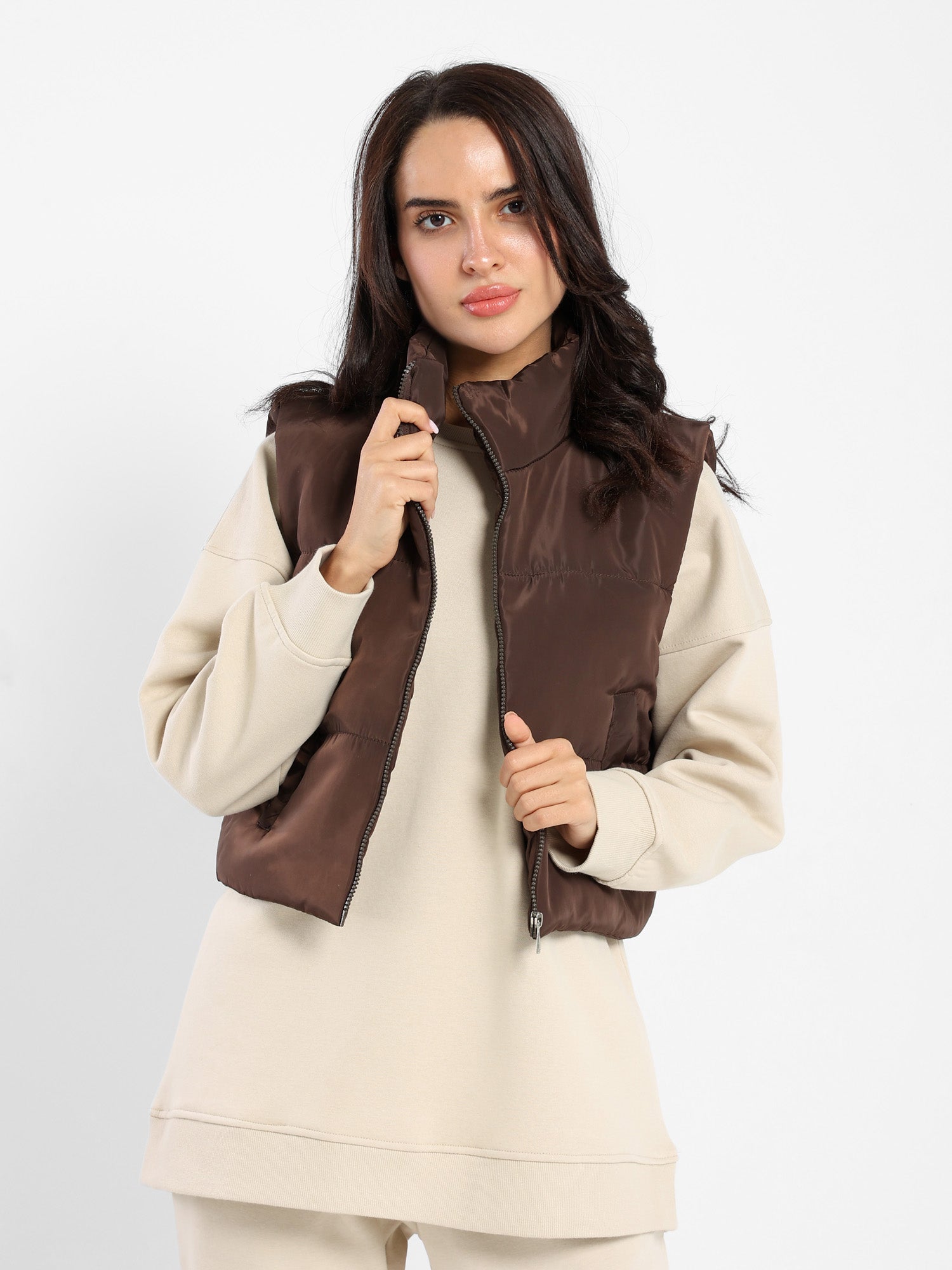 Basic Solid Gilet Jacket