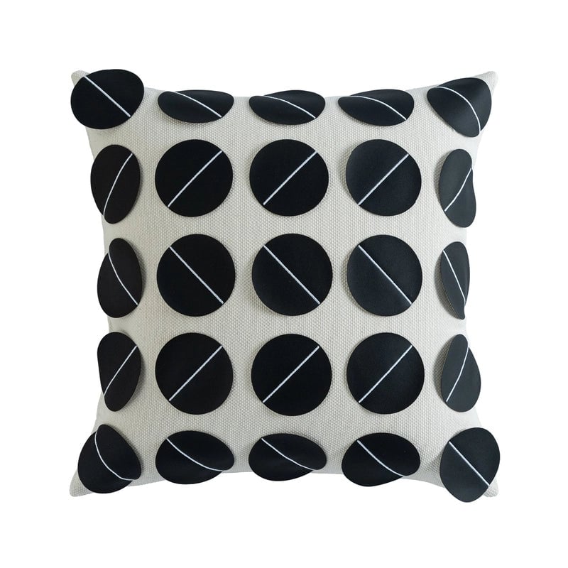 Classic Style Geometric Lattice Solid Color Pu Leather Pillow Cases Couch & Sofa Decor