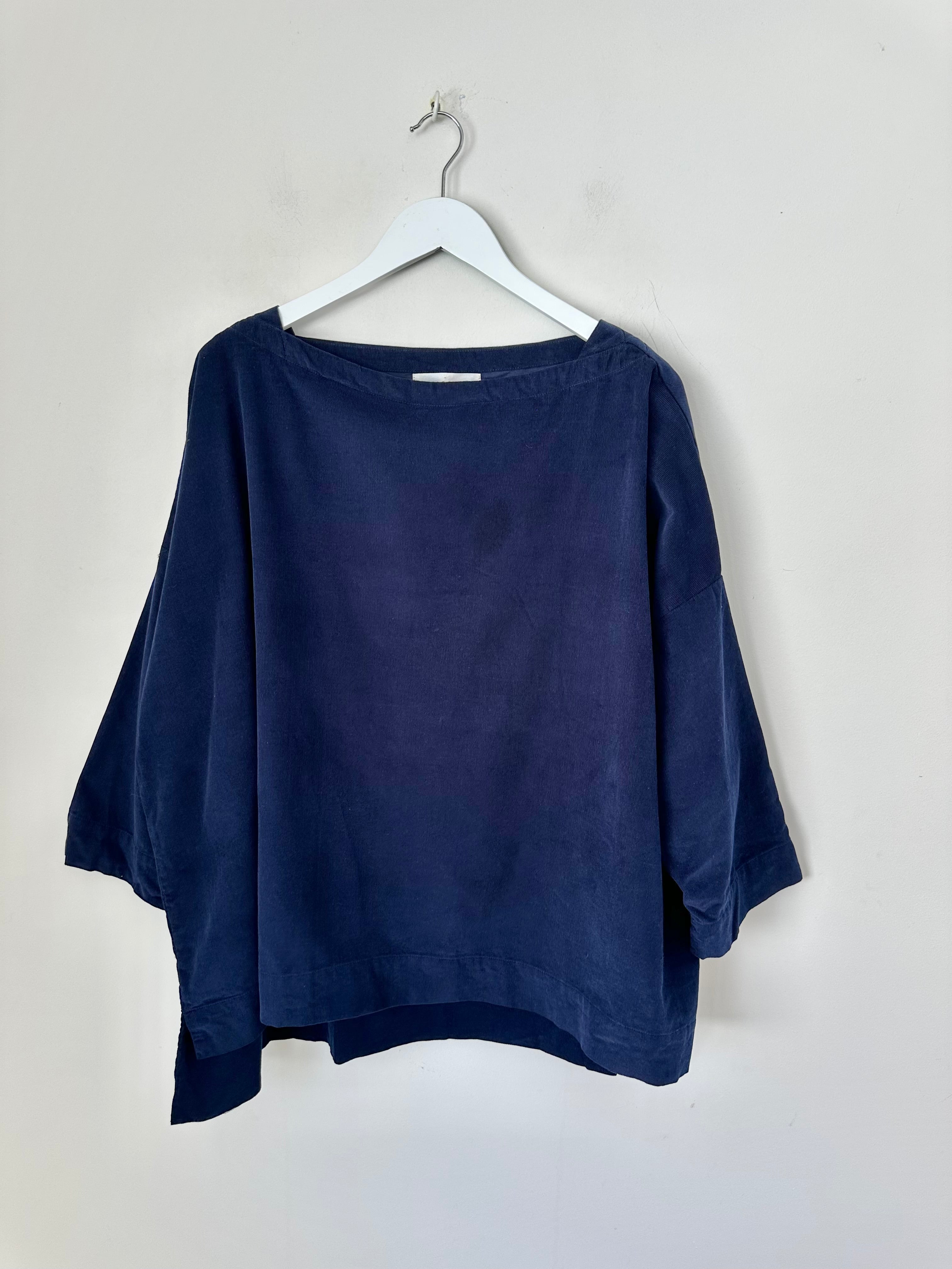 avril top - indigo cord