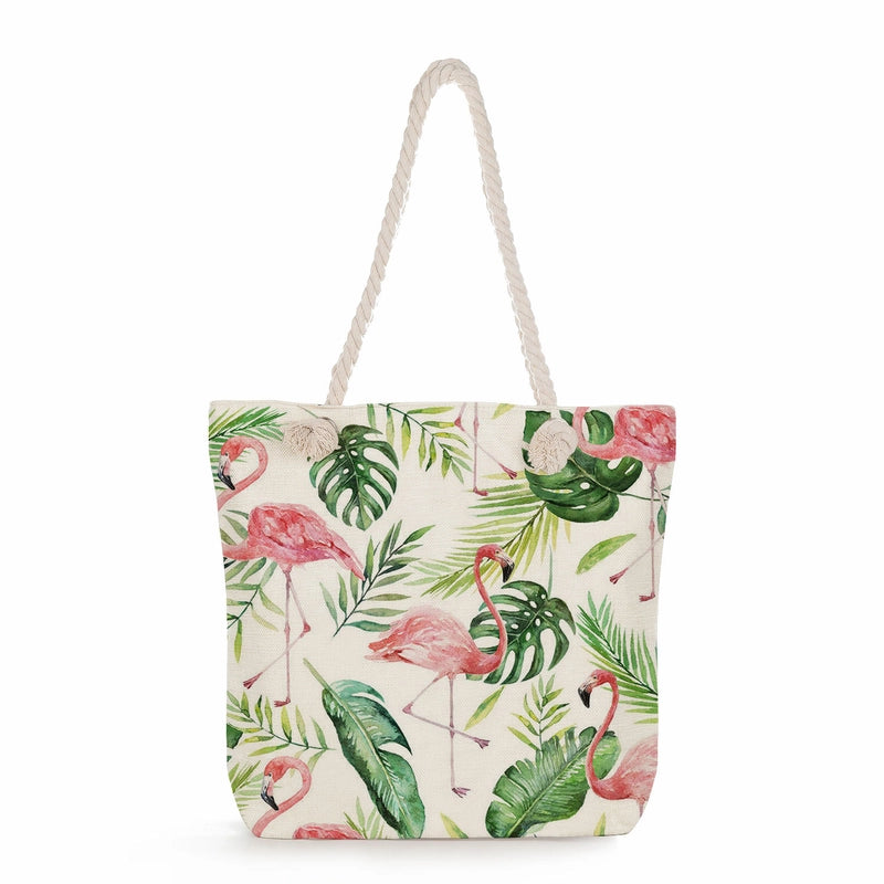 Women's Medium Linen Flower Vintage Style Classic Style Square Zipper Shoulder Bag