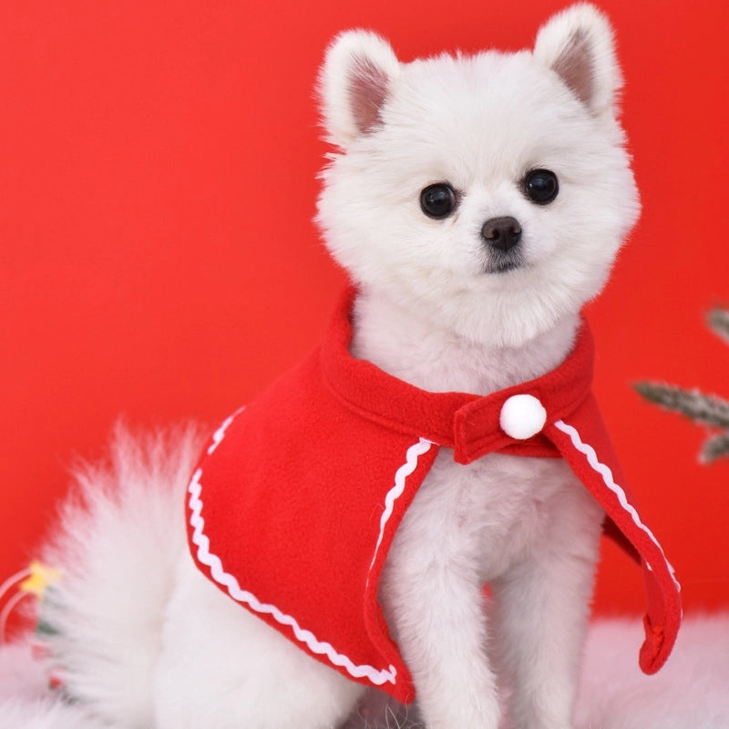 Cute Polyester Christmas Animal Santa Claus Pet Clothing