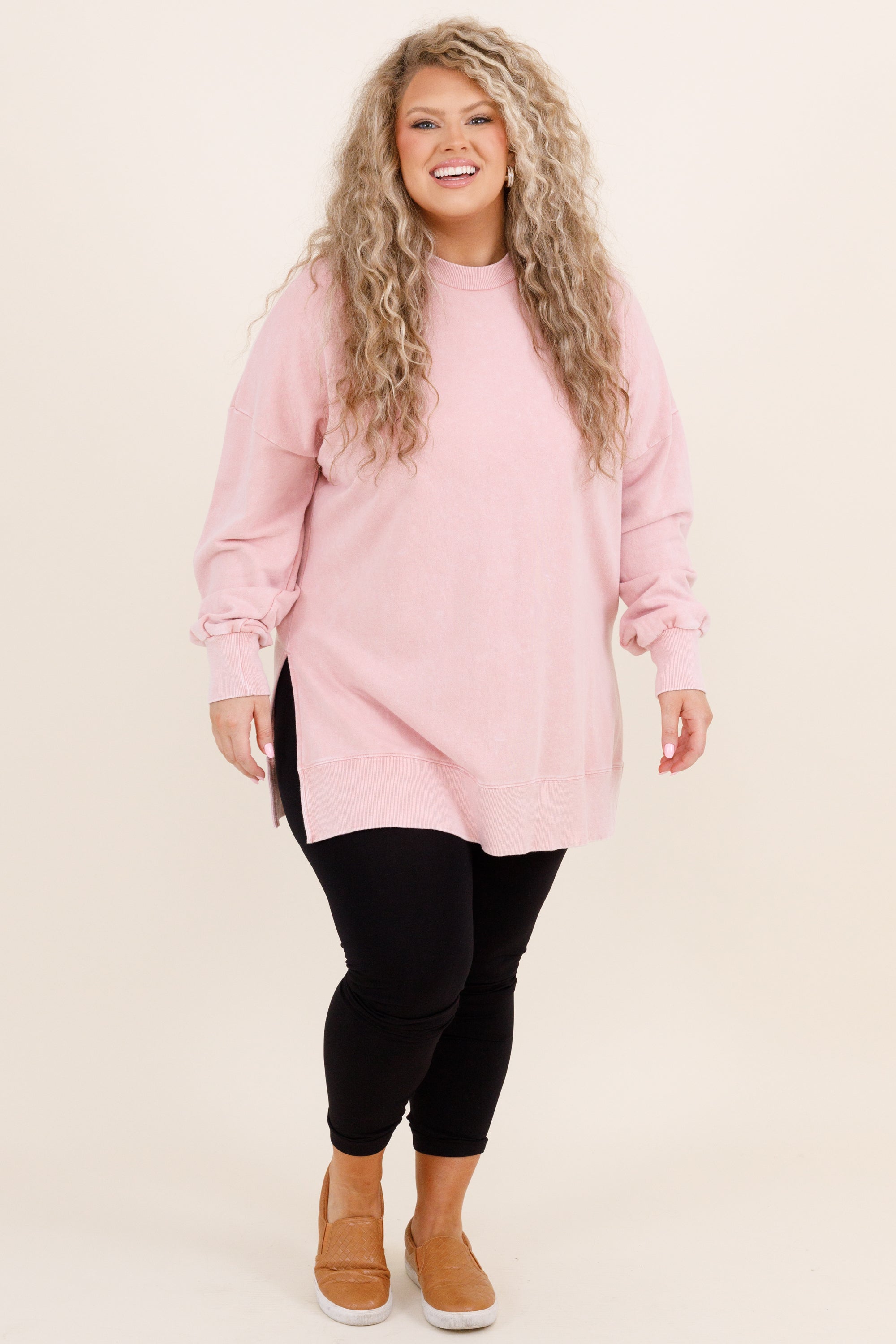 Cozy Pullover. Blush