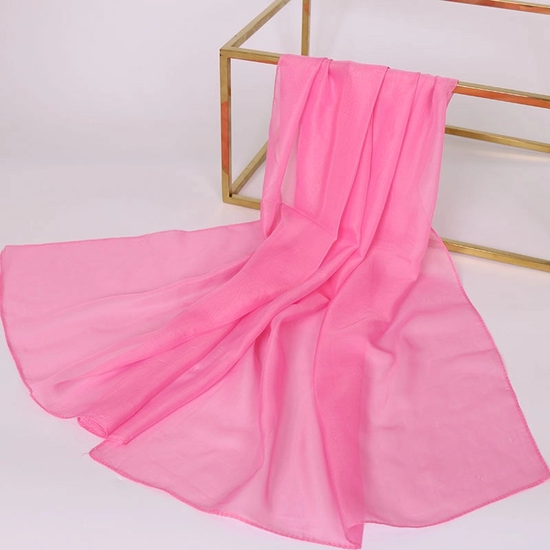 Women's Streetwear Solid Color Chiffon Scarves & Gloves