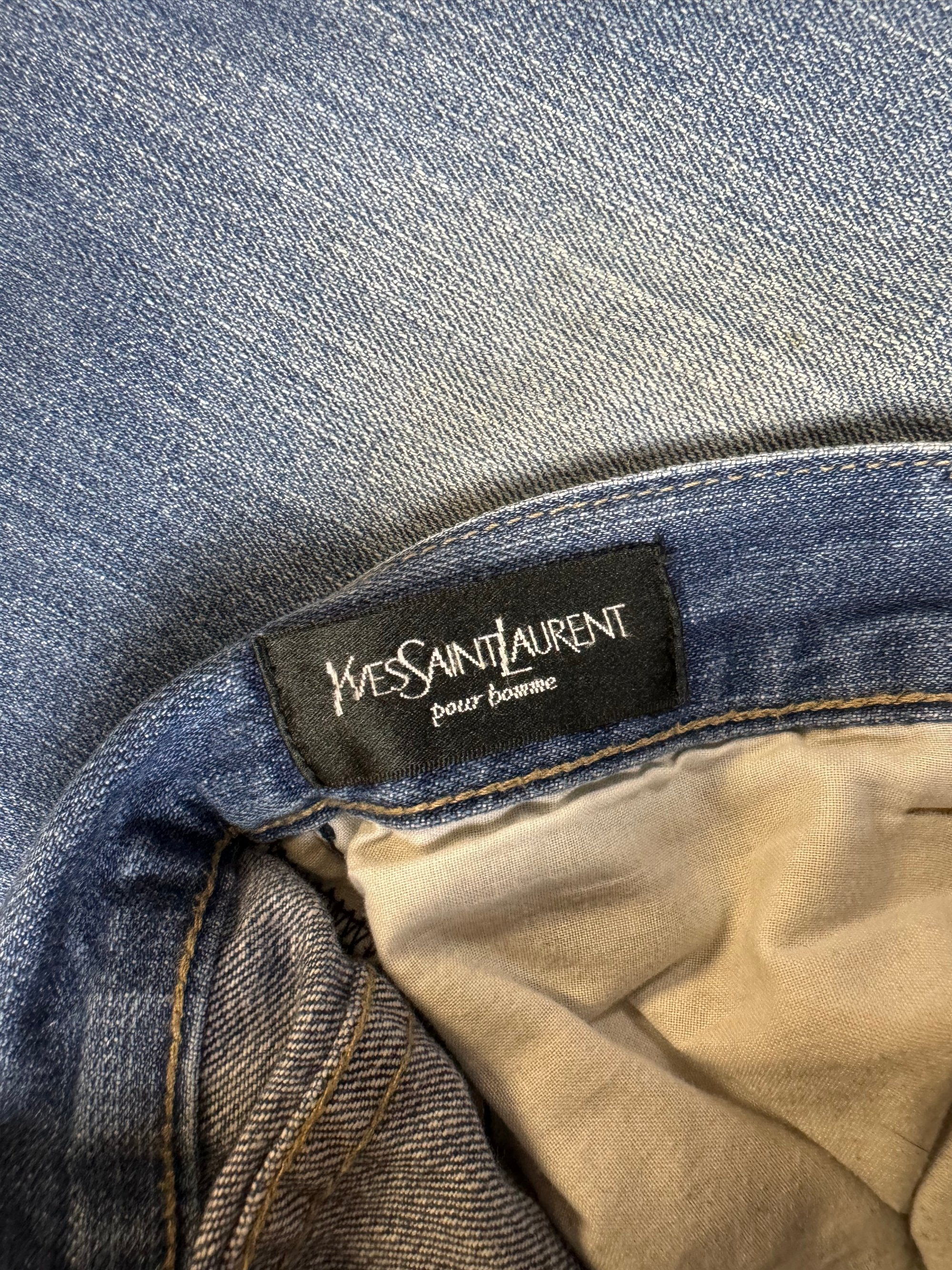 Yves Saint Laurent Medium Wash Denim Jeans