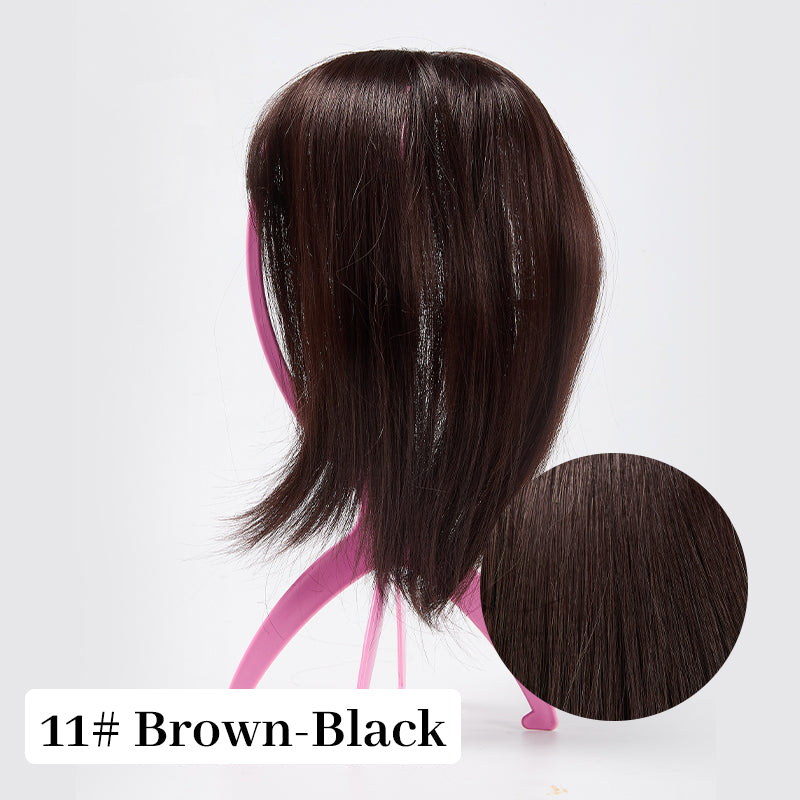 50% Christmas Discount🎅Natural Hair Toppers with Bangs for Women🛒