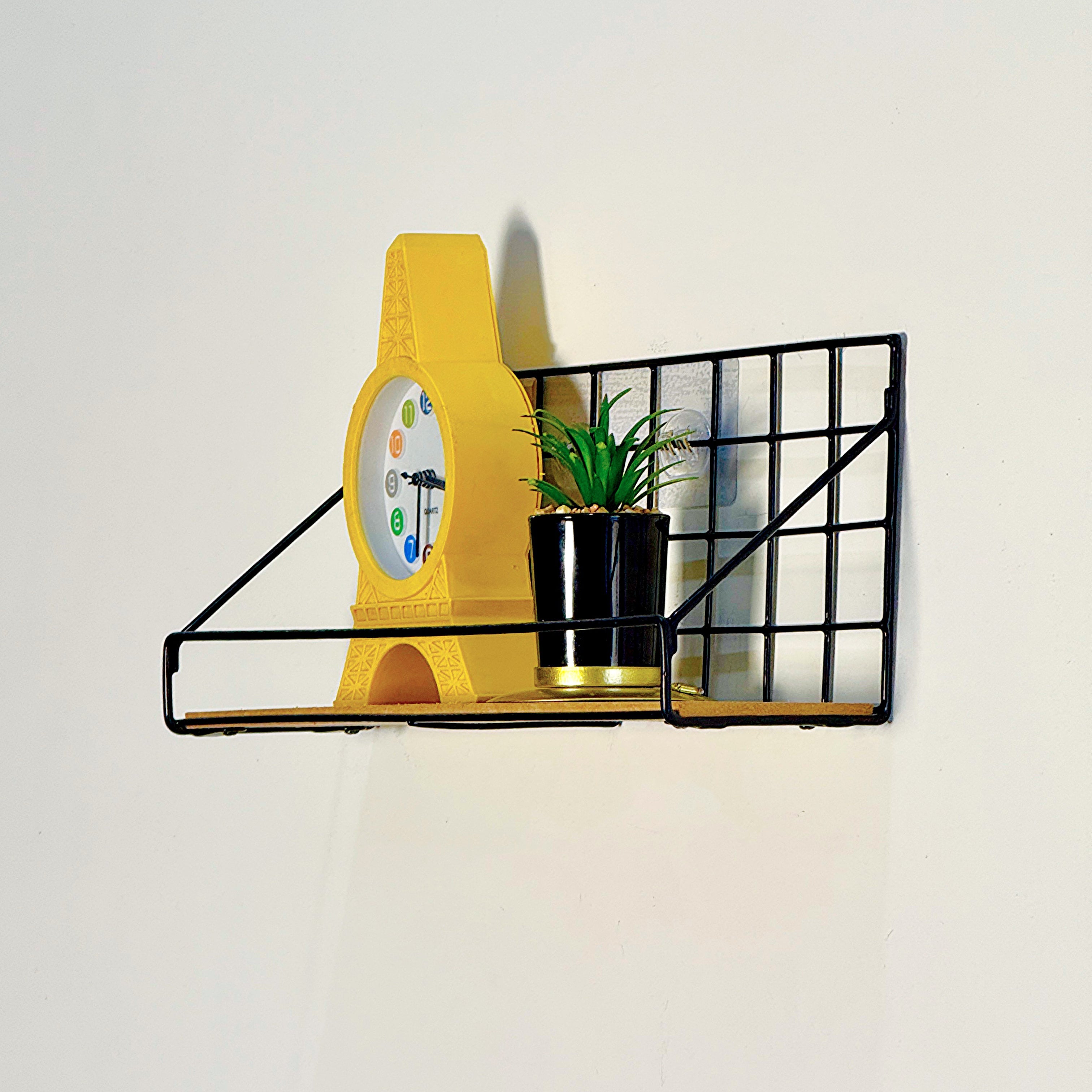 CHECKS AND BOXES WALL SHELF