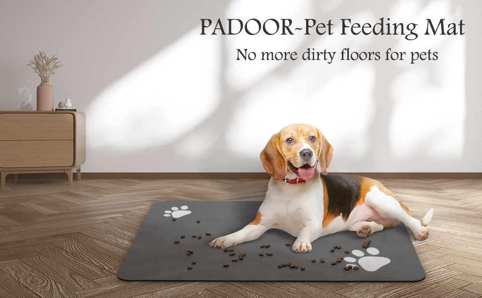 Pet Feeding Mat-Absorbent Dog Mat for Food and Water Bowl-No Stains Quick Dry Dog Water Dispenser Mat-Dog Accessories Pet Supplies-Dog Water Bowl for Messy Drinkers