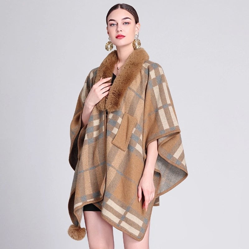 Women's Streetwear Plaid Polyester Shawl
