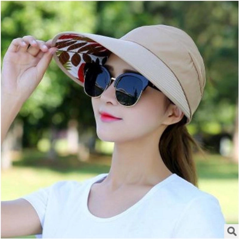 Women's Elegant Basic Minimalist Flower Big Eaves Sun Hat