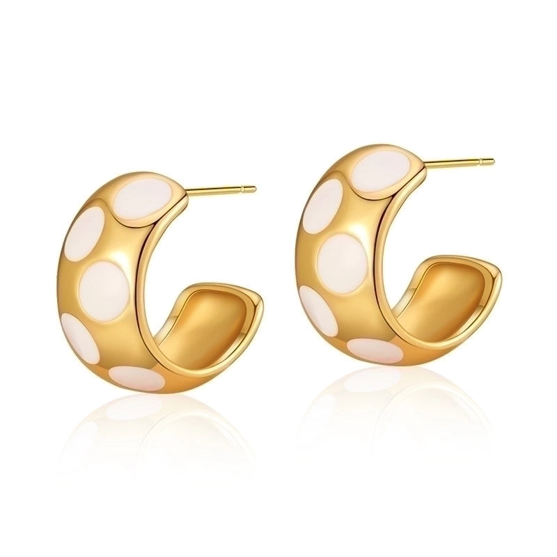 1 Pair Retro Sweet Triangle Devil's Eye Heart Shape Enamel Plating Inlay Copper Zircon 18k Gold Plated Ear Studs