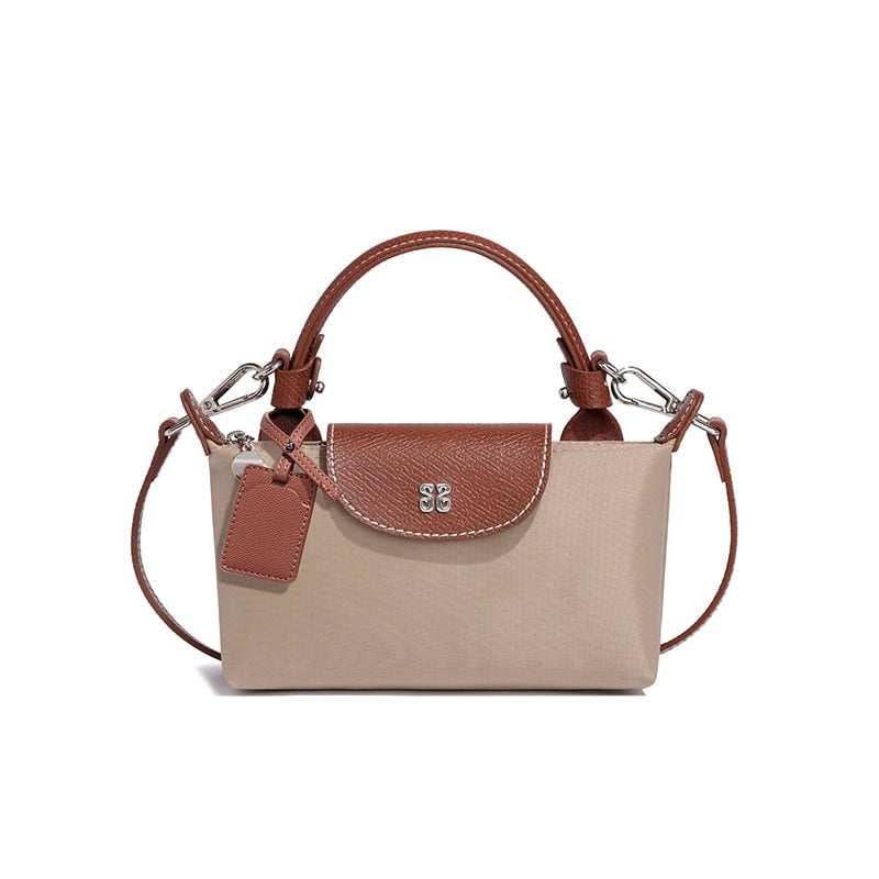 Women's Medium Nylon Solid Color Classic Style Square Magnetic Buckle Crossbody Bag
